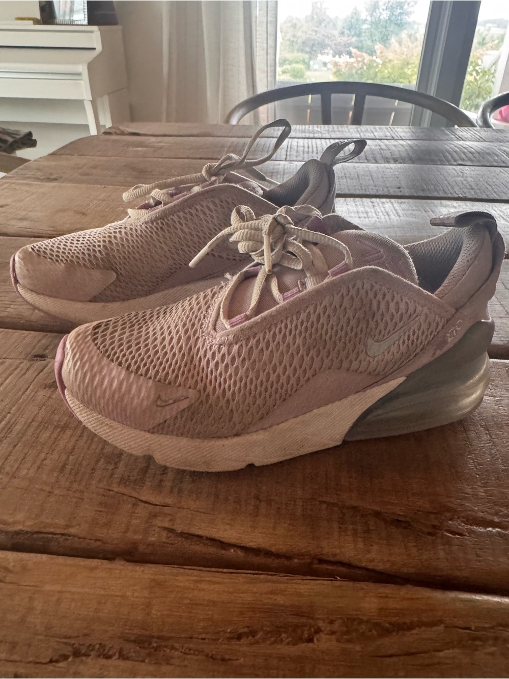 Nike girls Air Max 270 Mesh Slip-On Sneakers - lavender light purple